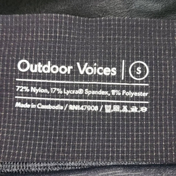 Outdoor Voices‎ Womens Black Tech Sweat Leggings Small - Picture 5 of 5